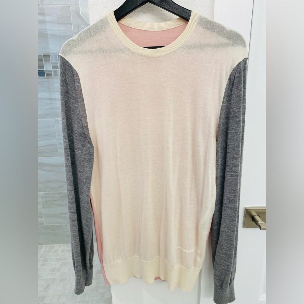 Alexander McQueen Men’s Color-block Sweater